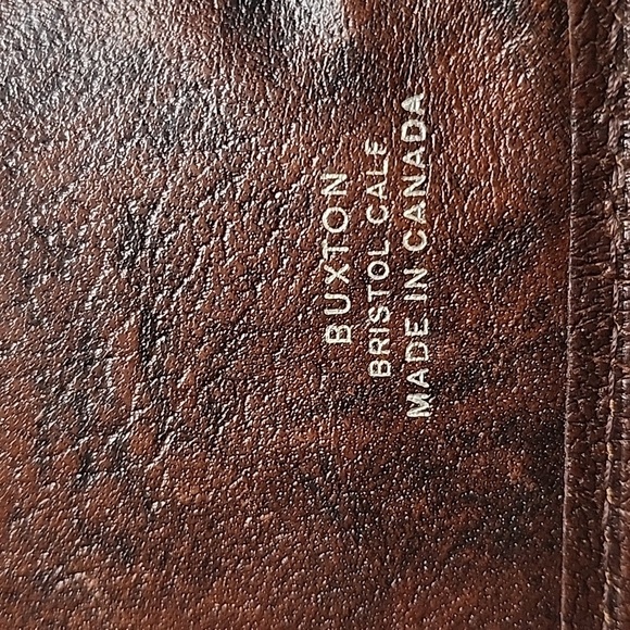 BUXTON BRISTOL CALF MADE IN CANADA BILLS/CARDS WALLET - Picture 3 of 7